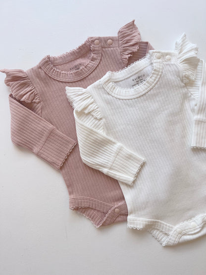 Frill Basic Long Sleeve Bodysuit